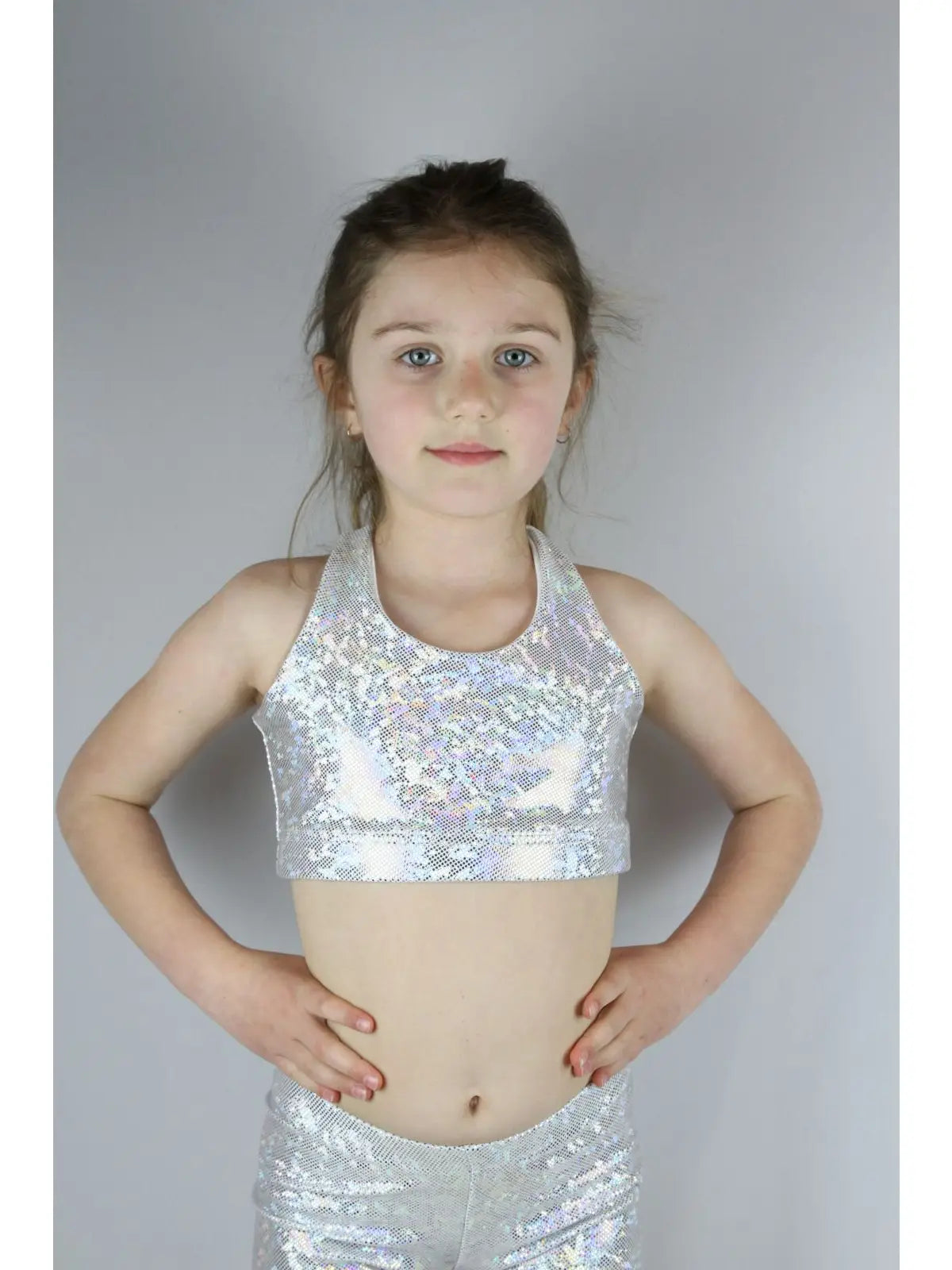 Youth White Sparkle Sports Bra – Lily's Dancewear