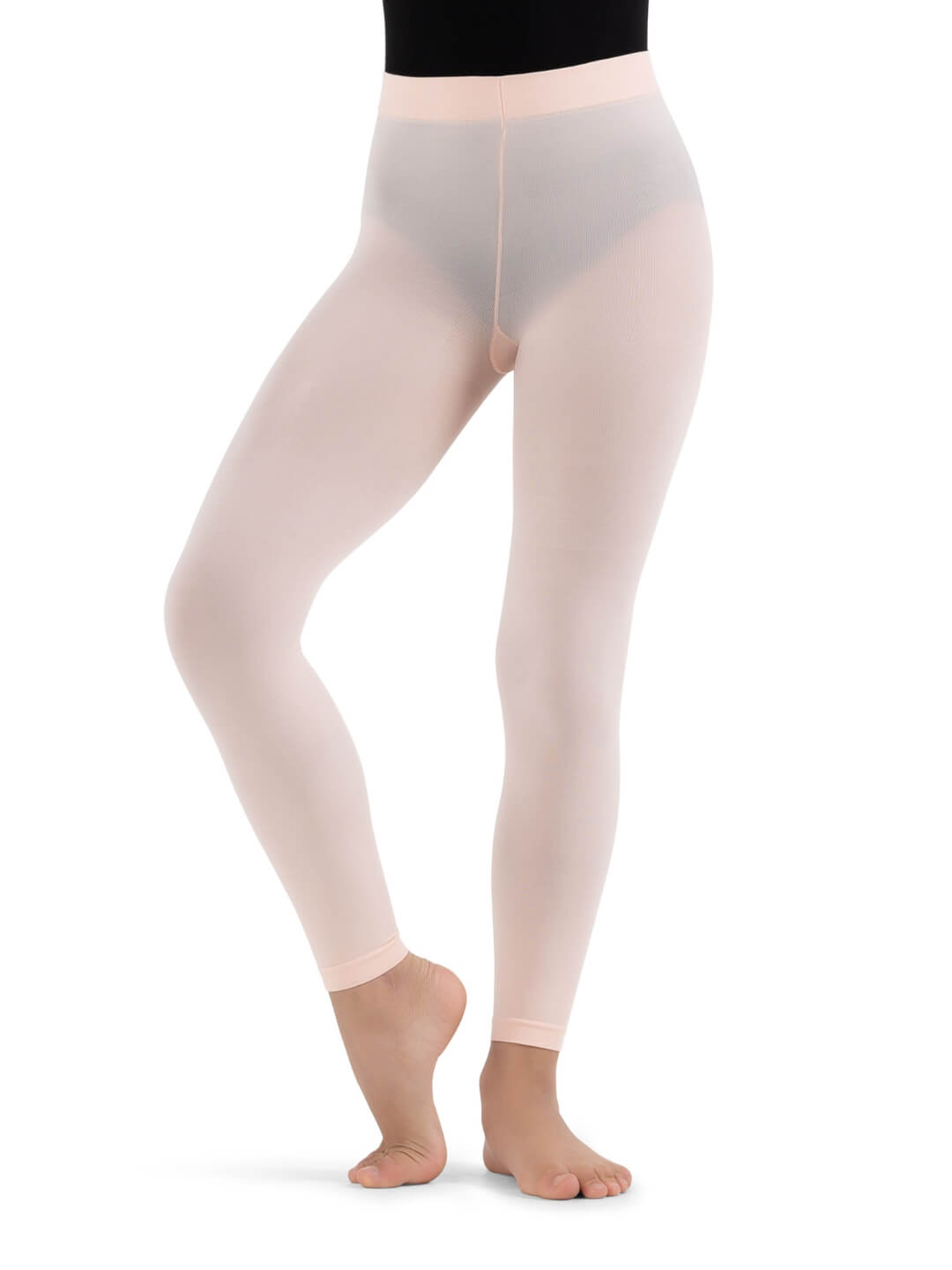 Girls Footless Tight With Self Knit Waistband – Lily's Dancewear