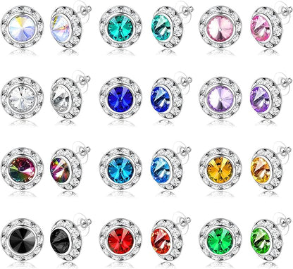 15mm Rhinestone Earrings - Individual