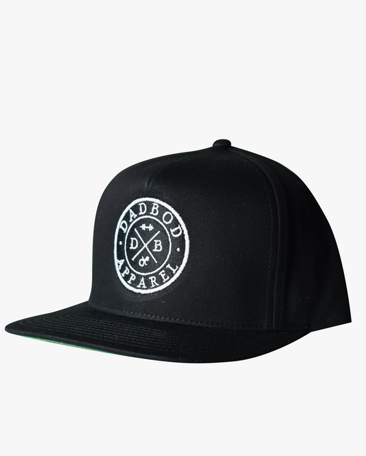 Black Classic Logo Snapback