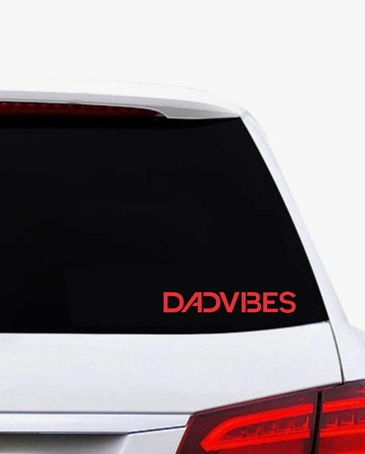 DADVIBES Word Mark Die Cut Decal - Red